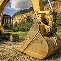 Excavator at Big Rock Quarry - Emerald Park - Arkansas Photograph by Jason Politte Excavator at Big Rock Quarry - Emerald Park - Arkansas Photograph by Jason Politte