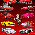 Ferrari Sports Car Poster by Jack Pumphrey Ferrari Sports Car Poster by Jack Pumphrey