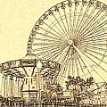 Ferris Wheel Navy Pier Digital Art by Dejan Jovanovic Ferris Wheel Navy Pier Digital Art by Dejan Jovanovic
