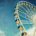 Ferris wheel retro by Jane Rix