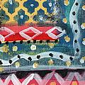 Fiesta 4- colorful pattern painting Mixed Media by Linda Woods Fiesta 4- colorful pattern painting Mixed Media by Linda Woods