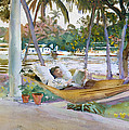 Figure in Hammock. Florida Painting by John Singer Sargent Figure in Hammock. Florida Painting by John Singer Sargent