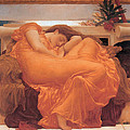 Flaming June Painting by Frederick Leighton Flaming June Painting by Frederick Leighton