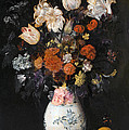 Flowers Vase Painting by Judith Leyster Flowers Vase Painting by Judith Leyster