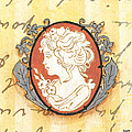 French Cameo 2 Painting by Debbie DeWitt French Cameo 2 Painting by Debbie DeWitt