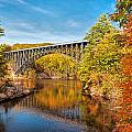 French King Bridge in Autumn Photograph by Mitchell R Grosky French King Bridge in Autumn Photograph by Mitchell R Grosky