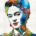 Frida Kahlo Art - Viva La Frida - By Sharon Cummings Painting by Sharon Cummings Frida Kahlo Art - Viva La Frida - By Sharon Cummings Painting by Sharon Cummings