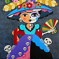 Frida Kahlo La Catrina Painting by Andree Chevrier Frida Kahlo La Catrina Painting by Andree Chevrier