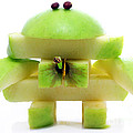 Friendly apple monster made from one apple Photograph by Simon Bratt Friendly apple monster made from one apple Photograph by Simon Bratt