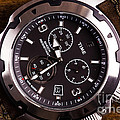 Gents analogue watch close up Photograph by Simon Bratt Gents analogue watch close up Photograph by Simon Bratt