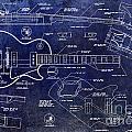 Gibson Les Paul Blueprint Drawing by Jon Neidert Gibson Les Paul Blueprint Drawing by Jon Neidert