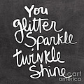 Glitter Sparkle Twinkle Mixed Media by Linda Woods Glitter Sparkle Twinkle Mixed Media by Linda Woods