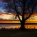 Glorious Sunset Chippewa Lake Panorama Photograph by Robert Gardner