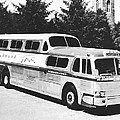 GM's Latest Bus Line Photograph by Underwood Archives GM's Latest Bus Line Photograph by Underwood Archives
