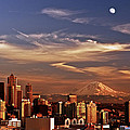Golden Seattle Photograph by Darren White Golden Seattle Photograph by Darren White