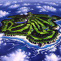 Golfer's Paradise Painting by Jerry LoFaro Golfer's Paradise Painting by Jerry LoFaro