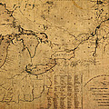 Great Lakes And Canada Vintage Map On Worn Canvas Circa 1812 by Design Turnpike Great Lakes And Canada Vintage Map On Worn Canvas Circa 1812 by Design Turnpike
