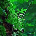 Green Painting by Kirt Tisdale Green Painting by Kirt Tisdale