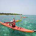 Group Of Adventure Tourists Sea by Henry Georgi Group Of Adventure Tourists Sea by Henry Georgi