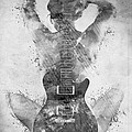 Guitar Siren in Black and White Digital Art by Nikki Smith Guitar Siren in Black and White Digital Art by Nikki Smith