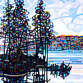 Haliburton Morning Painting by Mandy Budan Haliburton Morning Painting by Mandy Budan