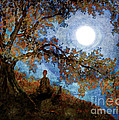 Harvest Moon Meditation Digital Art by Laura Iverson Harvest Moon Meditation Digital Art by Laura Iverson