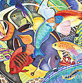 Hawaiian Fishes All the Way Down Painting by Lucy Arnold Hawaiian Fishes All the Way Down Painting by Lucy Arnold