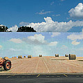 Haybales - The other side of the Tunnel Painting by Blue Sky