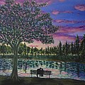 Heartwell Park Painting by Amelie Simmons Heartwell Park Painting by Amelie Simmons