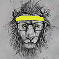 Hipster lion Drawing by Balazs Solti Hipster lion Drawing by Balazs Solti