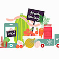 Home Delivery Of Fresh Food by Ikon Images Home Delivery Of Fresh Food by Ikon Images