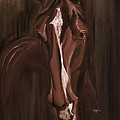 Horse Apple warm brown Painting by Go Van Kampen Horse Apple warm brown Painting by Go Van Kampen