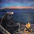 How Grandfather Bear created the Stars Painting by J W Baker How Grandfather Bear created the Stars Painting by J W Baker