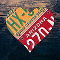 I Heart Arizona State Love Recycled Vintage License Plate Art by Design Turnpike I Heart Arizona State Love Recycled Vintage License Plate Art by Design Turnpike
