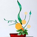 Ikebana #1 Red Pot by Thomas Gronowski