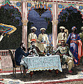 India British Colonial Era Banquet At The Palace Of Rais In Mynere Drawing by Hildibrand India British Colonial Era Banquet At The Palace Of Rais In Mynere Drawing by Hildibrand