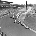 Indy 500 Race Start Photograph by Underwood Archives Indy 500 Race Start Photograph by Underwood Archives