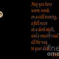 Irish Blessing 4 and Full Moon by Barbara Griffin Irish Blessing 4 and Full Moon by Barbara Griffin