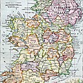 Irish Free State And Northern Ireland From Bacon S Excelsior Atlas Of The World by English School Irish Free State And Northern Ireland From Bacon S Excelsior Atlas Of The World by English School