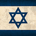 Israel Flag Vintage Distressed Finish Mixed Media by Design Turnpike Israel Flag Vintage Distressed Finish Mixed Media by Design Turnpike