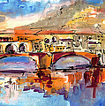 Italy Ponte Vecchio Florence by Ginette Callaway