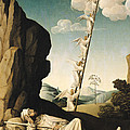 Jacobs Ladder, C.1490 Oil On Panel by French School Jacobs Ladder, C.1490 Oil On Panel by French School