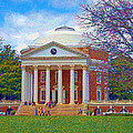 Jefferson's Rotunda at UVA by Jerry Gammon