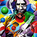 Jerry Garcia in Bubbles Painting by Joshua Morton Jerry Garcia in Bubbles Painting by Joshua Morton