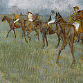Jockeys In The Rain, 1886 by Edgar Degas Jockeys In The Rain, 1886 by Edgar Degas