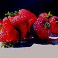 Juicy Strawberries Painting by Sher Nasser Juicy Strawberries Painting by Sher Nasser