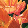 Julie's Tulips Painting by Lynne Reichhart Julie's Tulips Painting by Lynne Reichhart