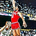 Julius Erving Painting by Florian Rodarte Julius Erving Painting by Florian Rodarte