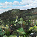Kancamagus Mountain New Hampshire Painting by Nancy Griswold