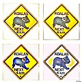 KOALAS Road Sign Pop Art by HELGE Art Gallery KOALAS Road Sign Pop Art by HELGE Art Gallery